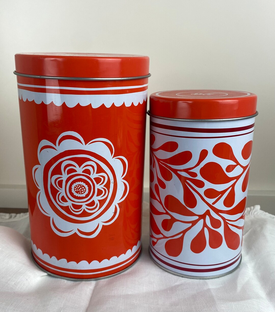 MCM Style IKEA Tin Canisters Etsy