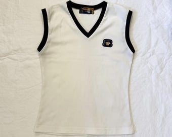 vintage white betty boop tank top graphic logo y2k