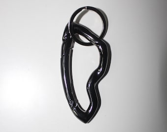 Space Grey Carabiner Clips Clasp, Stainless Steel Springhook Keyring, Bag Key Ring Hook Keychain, Unique Accessory For Him, Boyfriend Gift