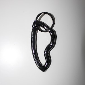 Space Grey Carabiner Clips Clasp, Stainless Steel Springhook Keyring, Bag Key Ring Hook Keychain, Unique Accessory For Him, Boyfriend Gift