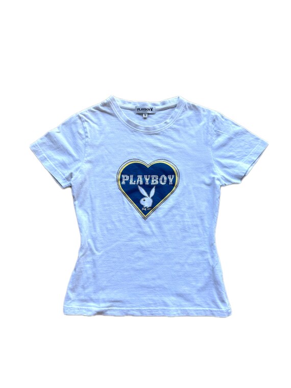 Vintage Y2K Playboy Bunny Tee - 2000 Mcbling Aestethic Baddie