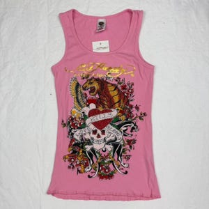 Y2k Ed Hardy Tank Top - Etsy