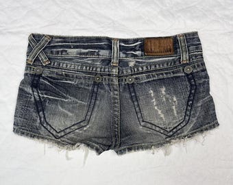 Y2K Mall Girl Denim Shorts | Urban Heritage | Low Rise Cheeky