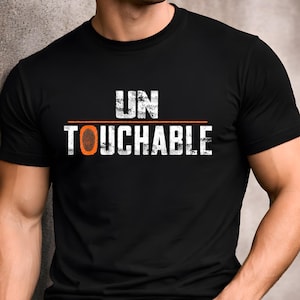 Camiseta Intocable, Camiseta gráfica motivacional con actitud de chico malo, Camiseta con mentalidad de confianza, Diseño de huella dactilar, Regalo para hombres y mujeres
