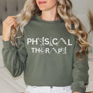Physical Therapy Sweatshirt, Gift for Physical Therapist, PT Holiday Gift, Funny PTA Crewneck Pullover, Pediatric Physical Therapy