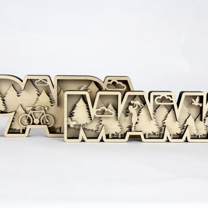 Figurine 3D MAMA / signe / à poser / parfait comme cadeau pour : Fête des mères, anniversaire, Noël / disponible en 2 tailles image 6
