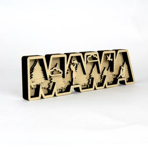 MAMA 3D figure / sign / to stand up / Perfect as a gift for: Mother's Day, birthday, Christmas / available in 2 sizes image 2