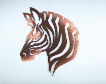 Buchenholz Zebra -  Holz-Wanddekoration