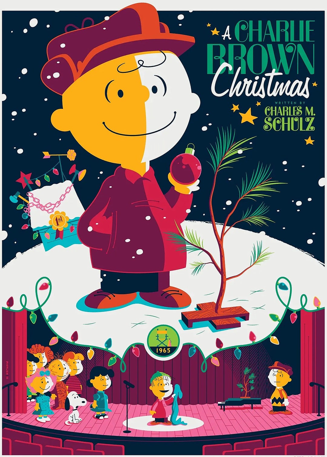 POSTER A Charlie Brown Christmas special Anniversary Etsy