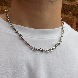 Barbed wire best sale gold chain