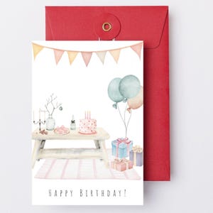 Alles Gute zum Geburtstag druckbare Karte, Grußkarte, Alles Gute zum Geburtstag Karte, Geburtstagsgeschenkkarte, Leere Karte, Digitale Karte, 5x7 faltbare Karte