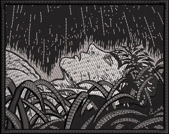 Digitalisiert von GUTS, zum Besticken eines Hoodies oder T-Shirts mit den Maßen 13 x 10 cm