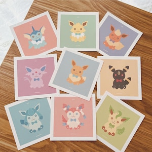 Peluches Eeveelution : Impressions d'art