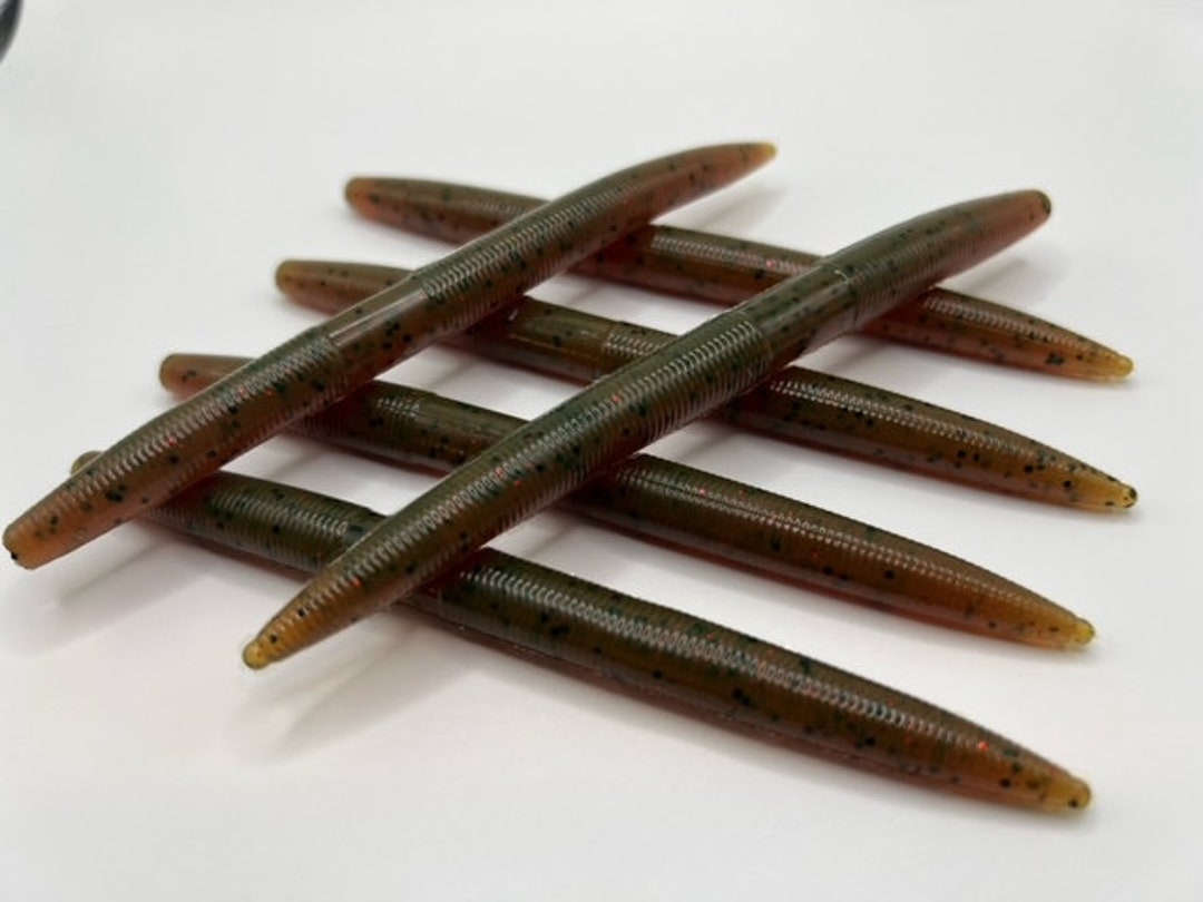 Stampo In Alluminio Per Vermi Kellee Stick Stile Senko – Pescatura Soft Bait 5 1/4 Pollice