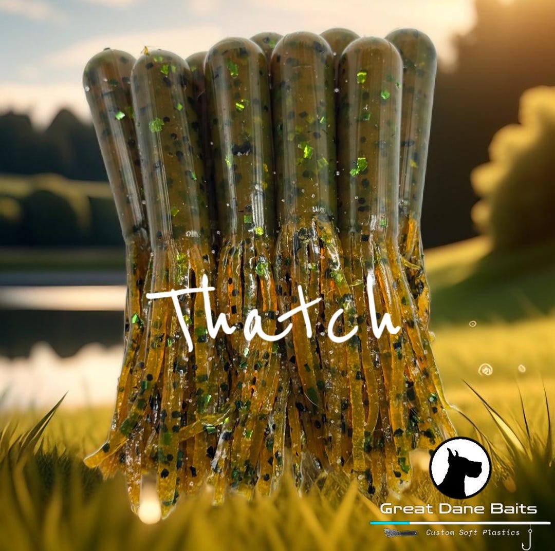 Thatch Double-dipped Tube Baits (3.75 & 2.75 Available) - Etsy