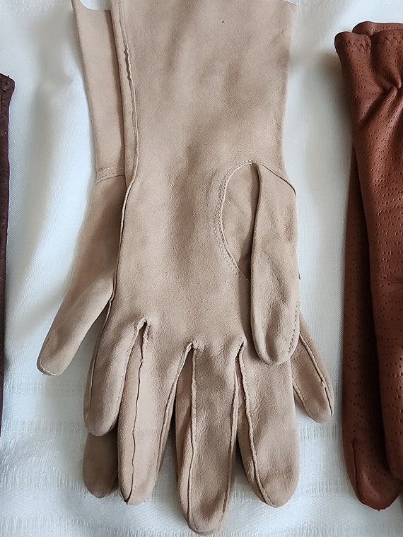 Leather gloves (3 pair) - image 6