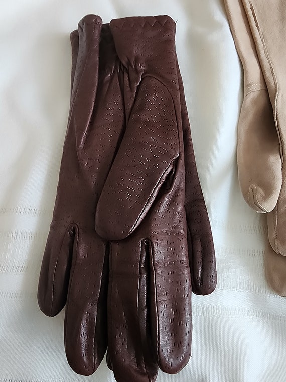 Leather gloves (3 pair) - image 4