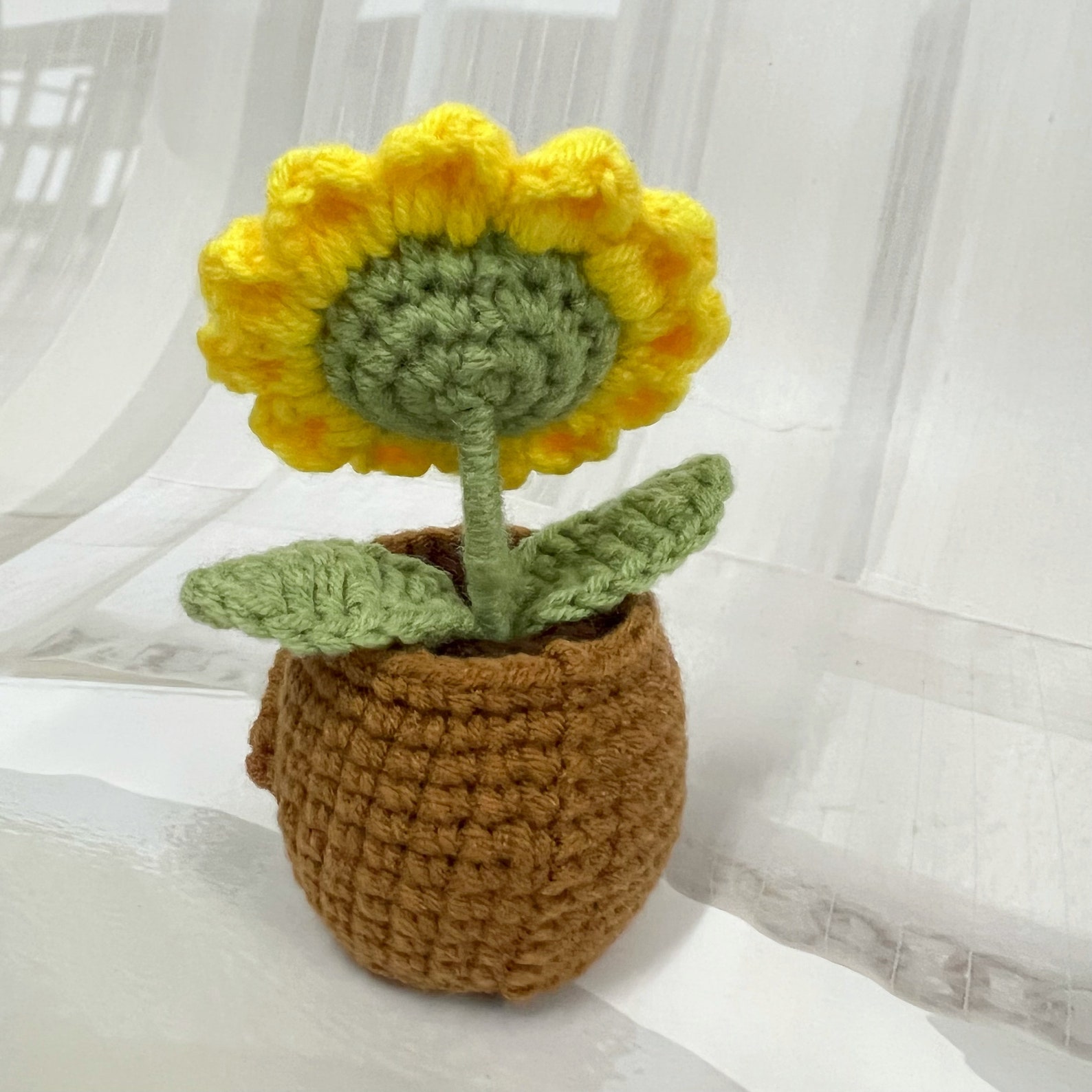 Handmade Crochet Emotional Support Plants Caring Gifts, Custom Crochet ...