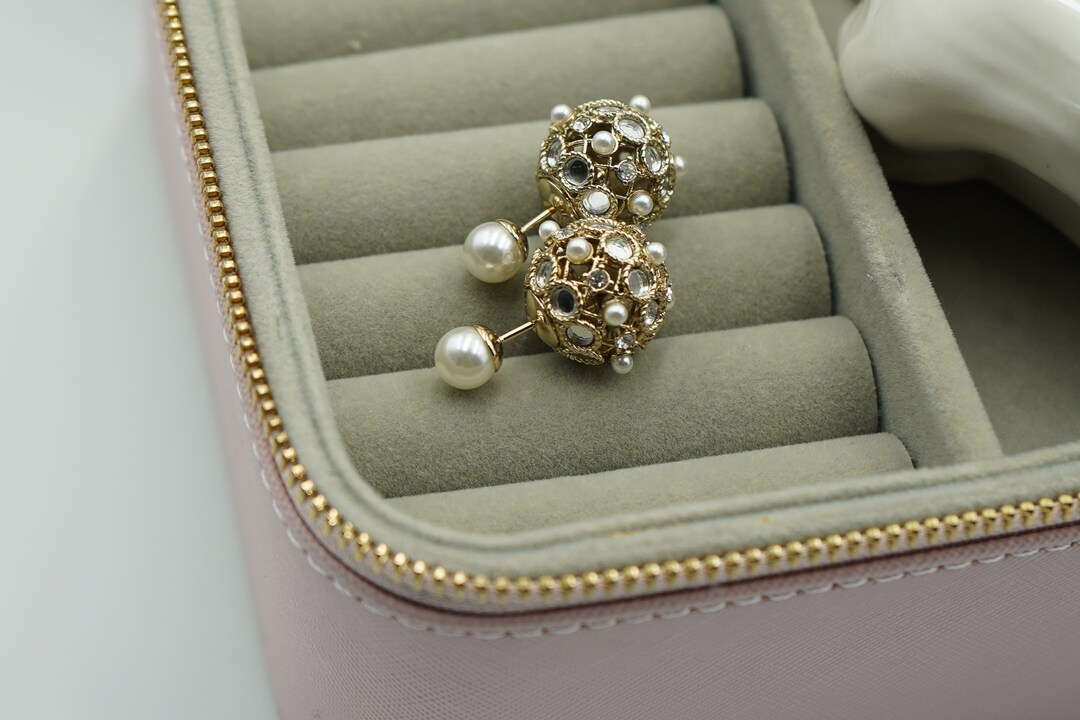 Fashion Openwork Pearl Dupe Earrings Etsy