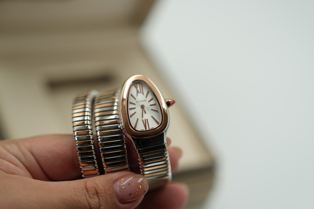 White Dial Snake Serpenti Double Wrapped Watch Quartz Watch - Etsy