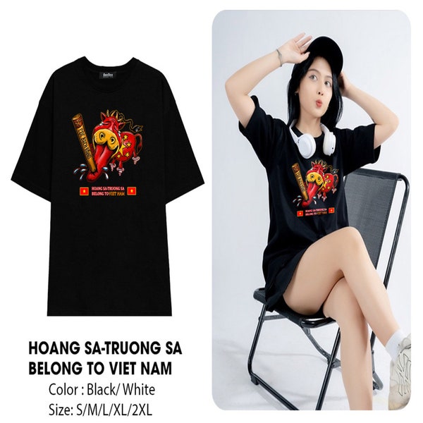 Unisex Beebee T-Shirt 100% bedruckt mit HoangSa - TruongSa Belong To Viet Nam