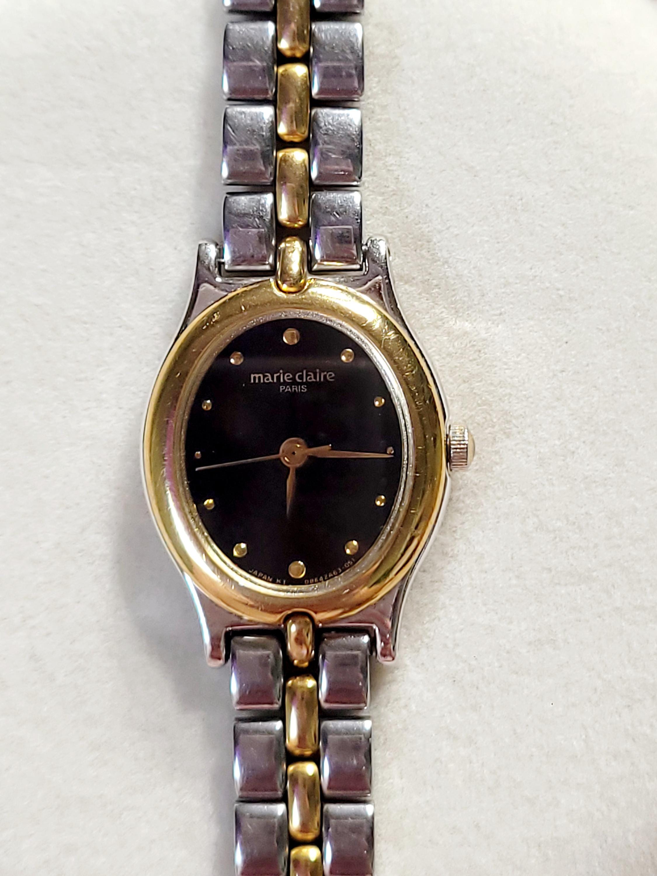 Darling Vintage Marie Claire Paris Two Tone Watch Marie Claire Vintage Watch - Mother of Pearl Dial - Etsy main image 3