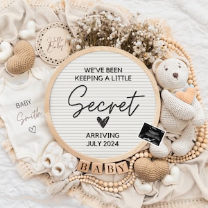 Pregnancy Announcement \ Digital Baby Announcement \ Gender Neutral\ Social Media Reveal \ Keeping a Secret \ Gender netural