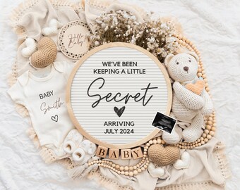 Pregnancy Announcement \ Digital Baby Announcement \ Gender Neutral\ Social Media Reveal \ Keeping a Secret \ Gender netural