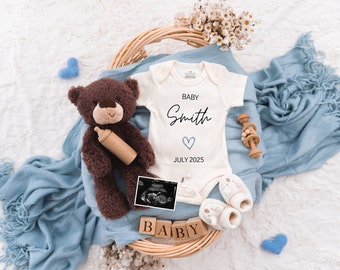 Boy Pregnancy Announcement Digital Baby Announcement Boy Gender Reveal Social Media Reveal Editable Template Its a Boy Little Brother