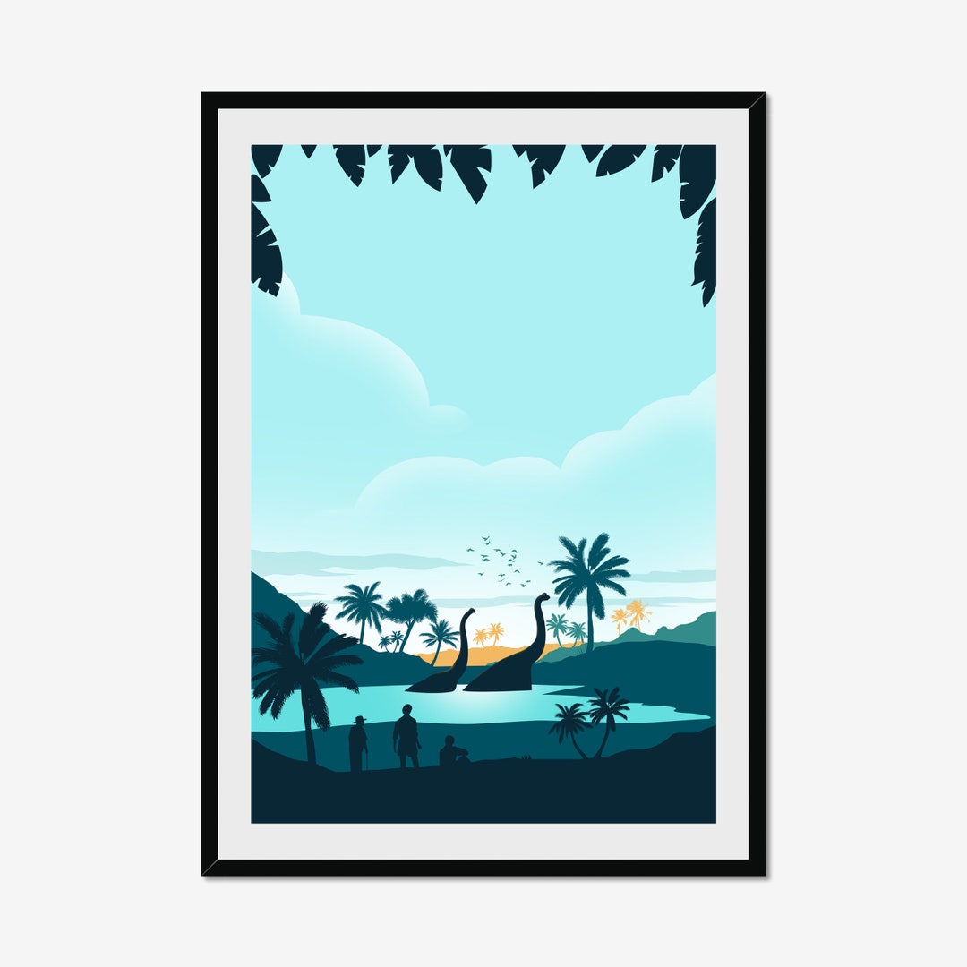 Jurassic Park Minimalist Art Print Poster - Etsy