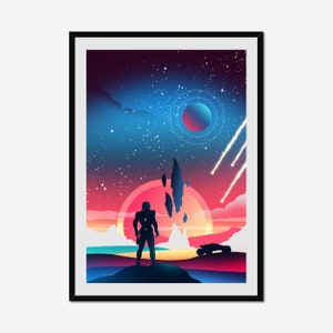 Mass Effect Minimalist Art Print Poster