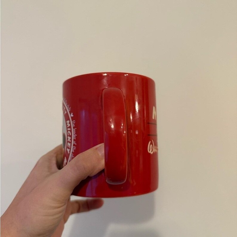 Disney Mickey Mouse Red and Black Mug image 6