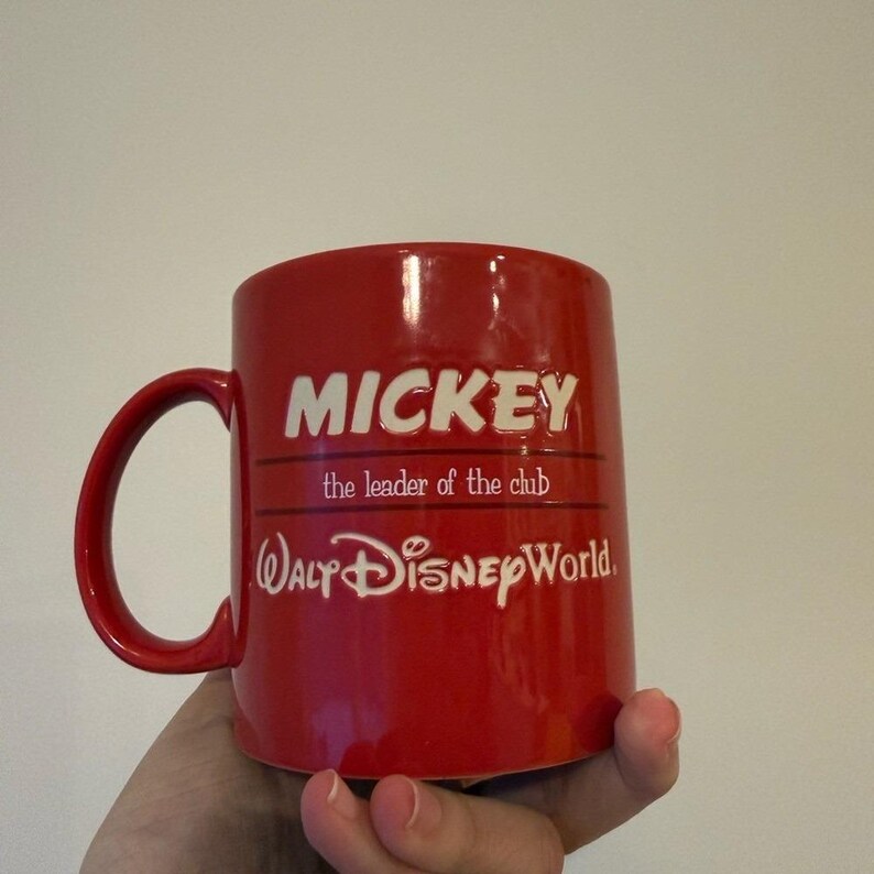 Disney Mickey Mouse Red and Black Mug image 4