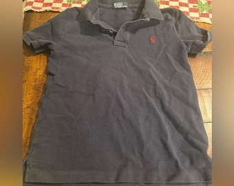 Vintage little boys polo by Ralph Lauren size small navy