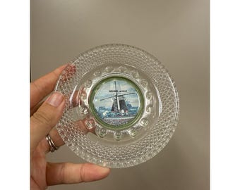 Posacenere vintage da collezione a forma di mulino a vento olandese.