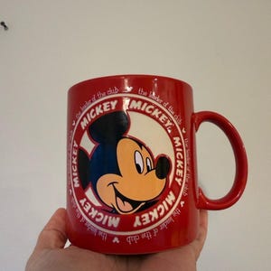 Disney Mickey Mouse Red and Black Mug image 1