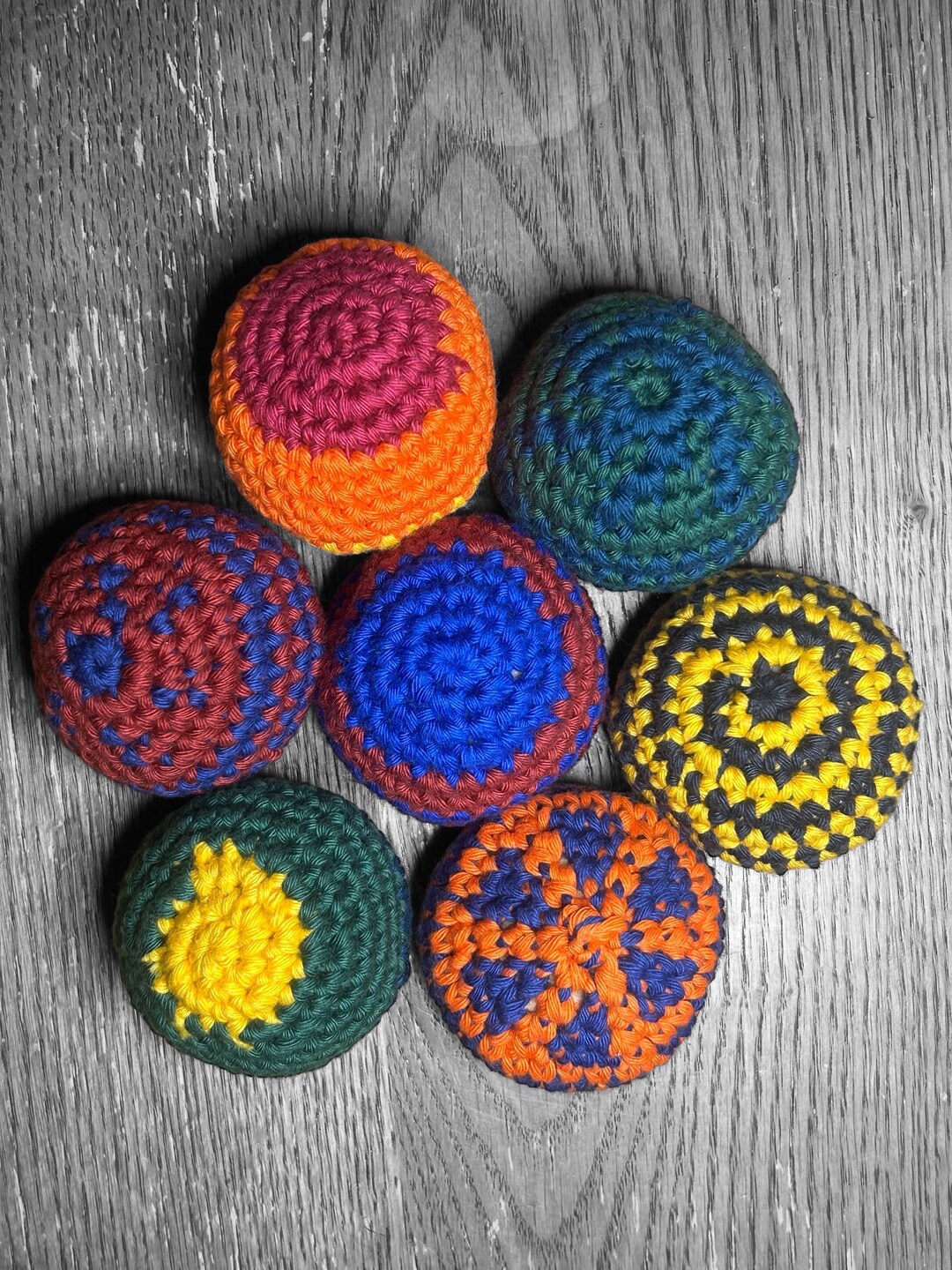 Hacky-sack Style Footbag Crochet Pattern – Beginner-friendly DIY Hacky ...