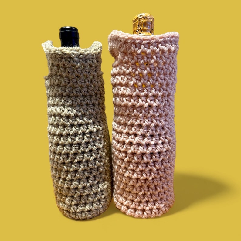 Crochet Wine Bottle Tote Pattern – Beginner-friendly DIY Carrier (PDF ...