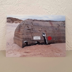 Cartão postal, impressão artística, A6 "Resgate no Mar"