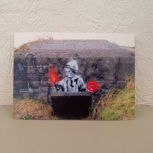 Cartolina, stampa d'arte, A6 "Fuoco e fiamma"