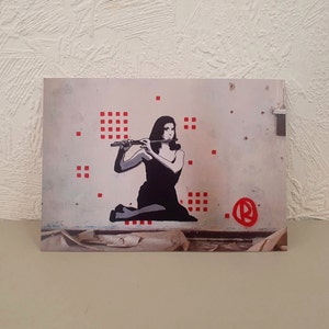Cartolina, stampa artistica, A6 "Il suonatore di flauto"