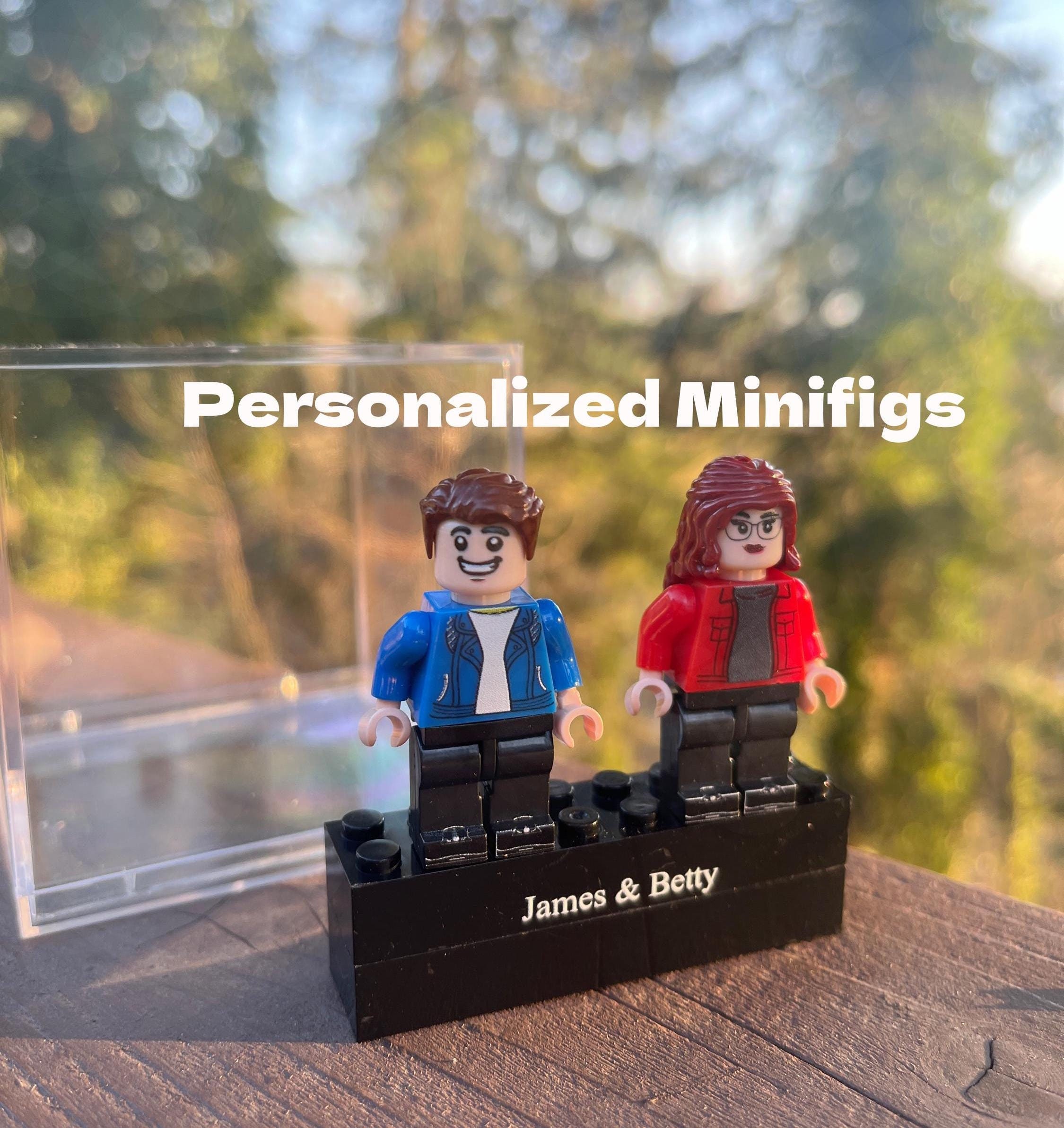 Clay Make Lego People Personalized Minifig Couple Set Custom