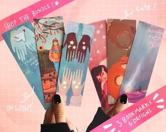 Bookmark Bundle, Lesezeichen Set, Buchzeichen Set | Pitti Rei