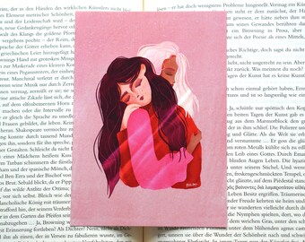 Illustrated Postcard - Hugs are healing I Mini Art Print I Perfect gift for your Friend, Mom, Sister