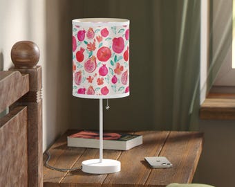 Pomegranate Pattern Table Lamp: Elegant Home Decor (US/CA Plug)