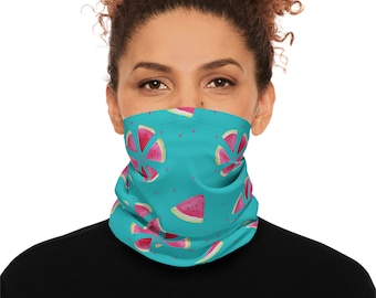 Watermelon Neck Gaiter: Feuchtigkeitsableitende Polyester-Mikrofaser UPF 50
