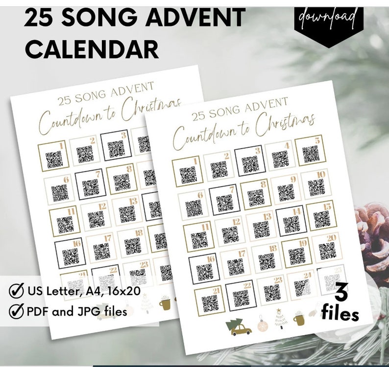 Spotify Advent Calendar Etsy