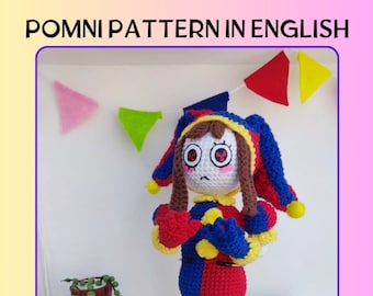 POMNI PATTERN, patron de poupée amigurumi en anglais