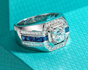 Gold Plated Moissanite Ring