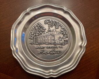 Wilton Pewter Mt. Vernon Plate